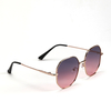 Fashion polygonal retro women's frame sunglasses irregular candy color sun glasses