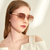 2021 Latest fashion popular style vintage women sun glasses big size ladies sunglasses